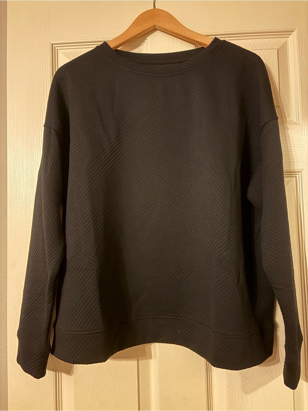 Black Ribbed Knit Women's Set